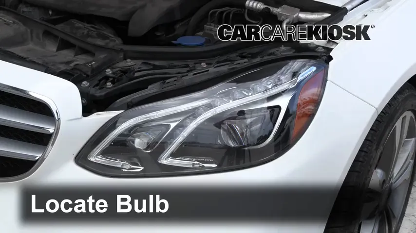 2014 Mercedes-Benz E350 4Matic 3.5L V6 Sedan Lights Highbeam (replace bulb)